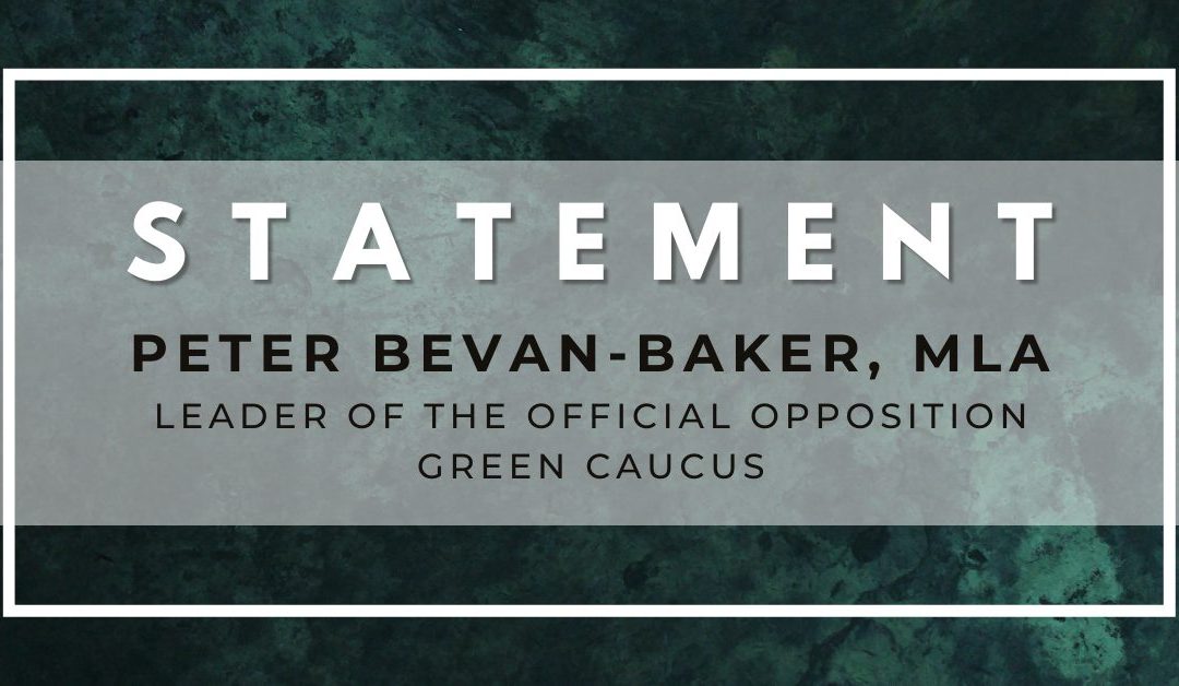 Statement by Peter Bevan-Baker on PM Trudeau healthcare talks with provincial and territorial premiers