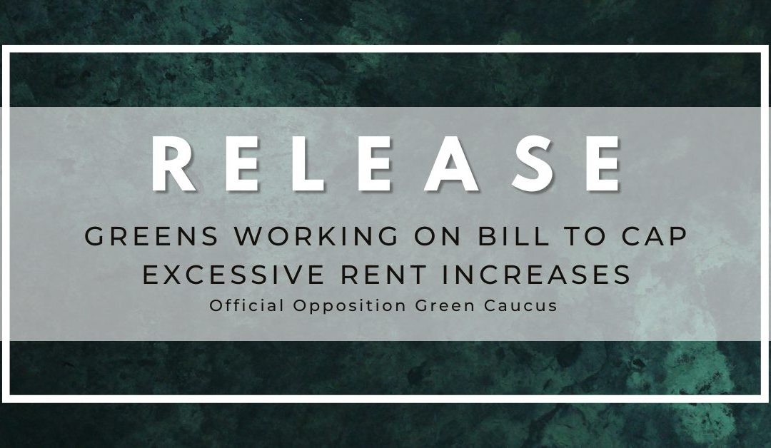 Greens working on bill to cap excessive rent increases