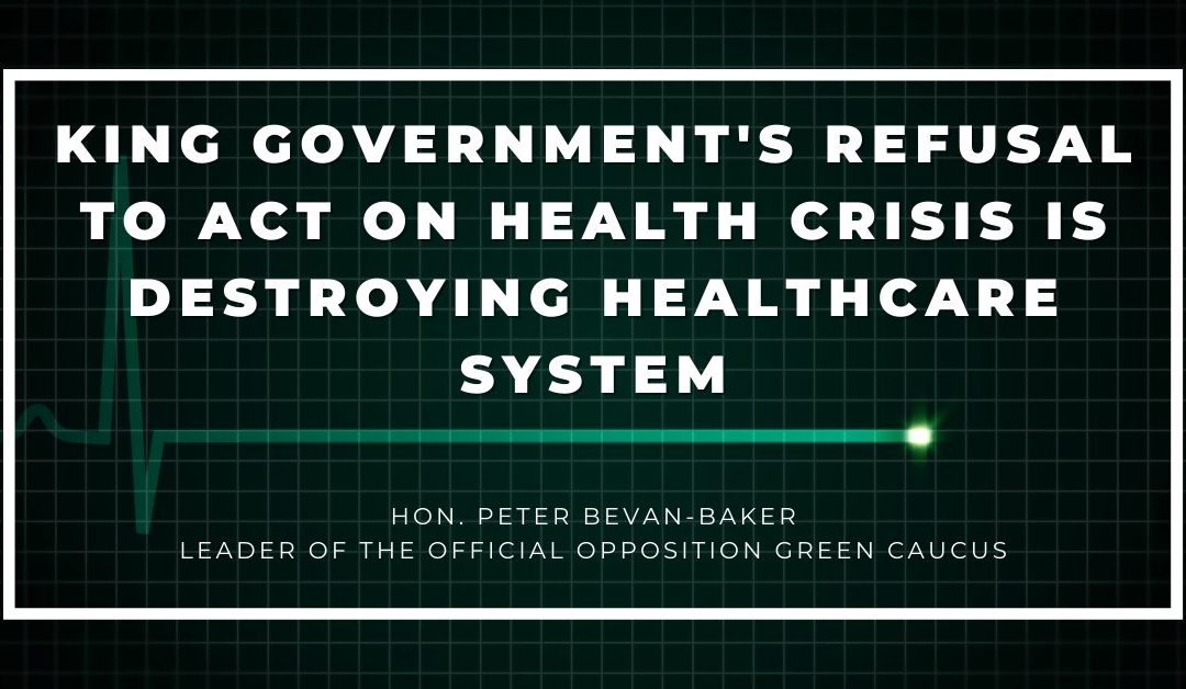 PEI government’s refusal to act on health crisis is destroying health-care system